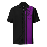 Baphomet Button Shirt in Purple Reign