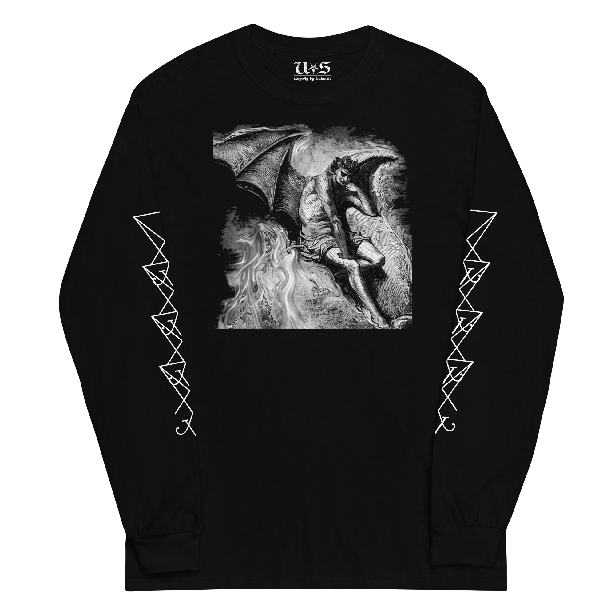 Lucifer's Reflection Graphic Long-Sleeve Shirt
