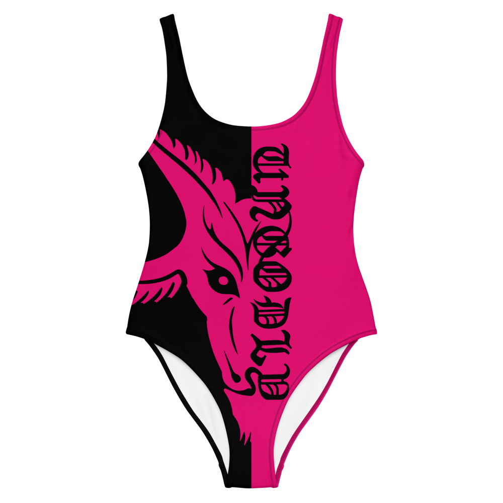 Pink One-Piece Satanme Ungodly Swimsuit