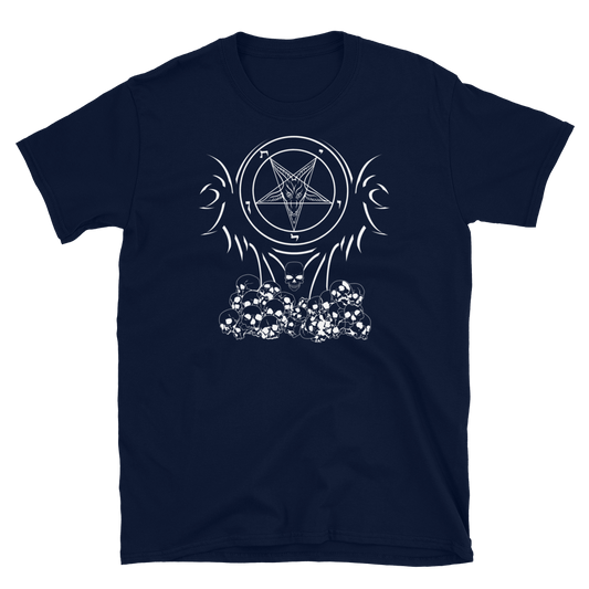 White Satanic Phoenix Graphic Shirt