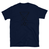 Black Lucifer Sigil Graphic Shirt