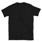Black Lucifer Sigil Graphic Shirt