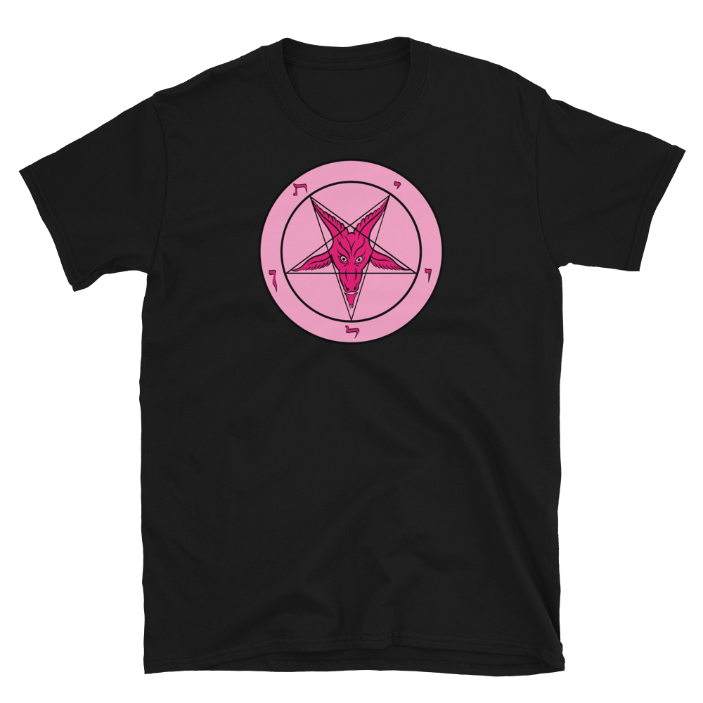 Forbidden Pink Baphomet Graphic Shirt