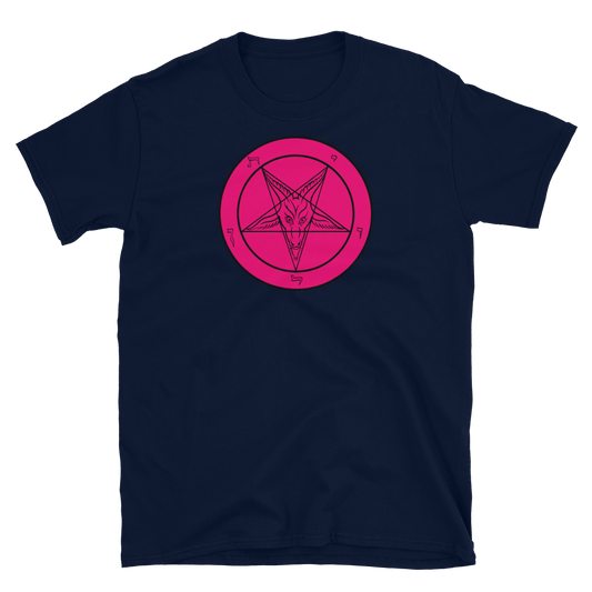 Pretty in Pink Baphomet Graphic Shirt