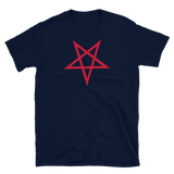 Red Inverted Star Graphic Shirt
