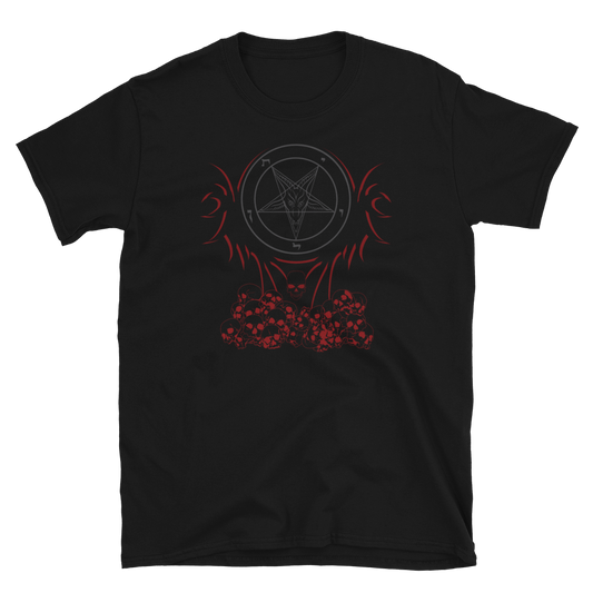 Red Satanic Phoenix Graphic Shirt